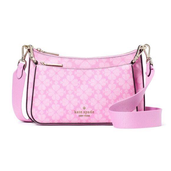 New Kate Spade Duet Spade Flower Small Crossbody Parisian Rose Multi - Picture 2 of 6